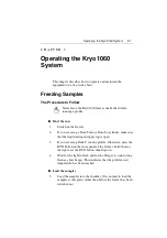 Preview for 25 page of Planer Kryo 1060 Series Operator'S Manual