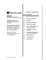 Preview for 1 page of Planet Audio EC10B User Manual