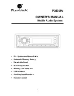 Предварительный просмотр 2 страницы Planet Audio P350UA User Manual