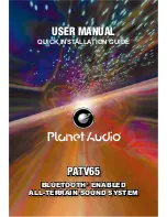 Planet Audio PATV65 User Manual предпросмотр