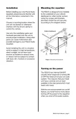 Предварительный просмотр 5 страницы Planet Audio PEQ15 User Manual