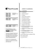 Planet Audio TRQ1.1500M User Manual предпросмотр