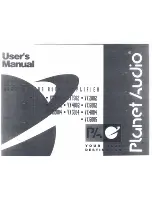 Planet Audio VX 4004 User Manual предпросмотр