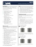 Planet Lighting HLS Operating Instructions preview