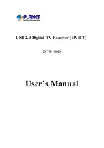 Preview for 1 page of Planet Networking & Communication DTR-100D User Manual