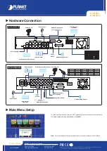 Preview for 2 page of Planet Networking & Communication DVR-872 Quick Installation Manual