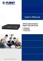 Preview for 1 page of Planet Networking & Communication HDVR-1630 User Manual