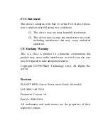 Planet Networking & Communication IAS-240 User Manual preview