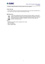 Preview for 3 page of Planet Networking & Communication ICA-5260V User Manual