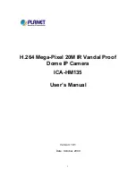 Planet Networking & Communication ICA-HM135 User Manual preview