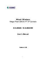 Preview for 1 page of Planet Networking & Communication ICA-M220 User Manual