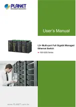 Planet Networking & Communication IGS-5225 Series User Manual preview