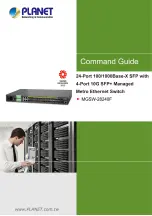 Предварительный просмотр 1 страницы Planet Networking & Communication MGSW-28240F Command Manual