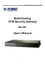 Planet Networking & Communication MH-5001 User Manual preview