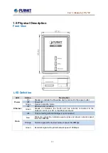 Preview for 11 page of Planet Networking & Communication PL-702 User Manual