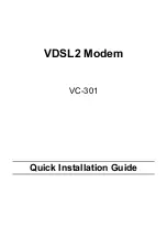 Planet Networking & Communication VC-301 Quick Installation Manual preview