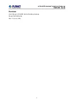 Предварительный просмотр 4 страницы Planet Networking & Communication VGW-800FO User Manual