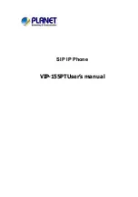 Planet Networking & Communication VIP-155PT User Manual preview