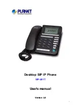 Предварительный просмотр 1 страницы Planet Networking & Communication VIP-251T User Manual