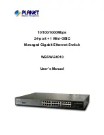 Planet Networking & Communication WGSW-24010 User Manual preview