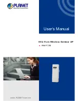 Preview for 1 page of Planet Networking & Communication WNAP-7206 User Manual