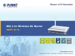 Planet Networking & Communication WNRT-617G Manual preview