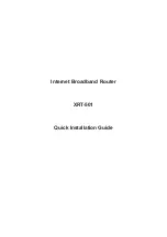 Planet Networking & Communication XRT-501 Quick Installation Manual preview