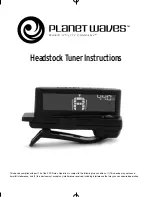 Planet Waves Headstock Instructions Manual preview