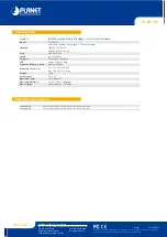 Preview for 2 page of Planet 85M Powerline Ethernet PL-201-KIT Specifications