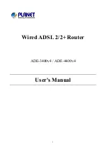 Planet ADE-3400v4 User Manual предпросмотр