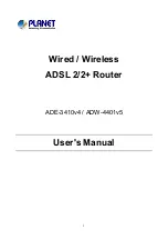 Planet ADE-3410v4 User Manual предпросмотр