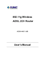 Planet ADW-4401 A/B User Manual предпросмотр