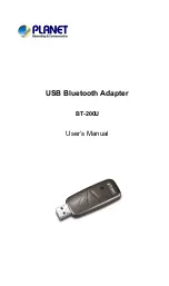 Planet BT-200U User Manual preview