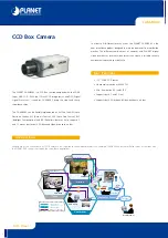 Planet CAM-BX42 Datasheet предпросмотр