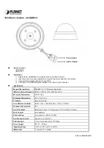 Preview for 1 page of Planet CAM-DM33 Specification Sheet