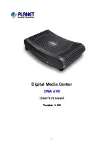 Planet Digital Media Center DMA-200 User Manual preview