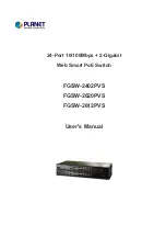 Предварительный просмотр 1 страницы Planet FGSW-2402PVS User Manual