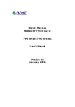 Preview for 1 page of Planet FPS-1010M User Manual