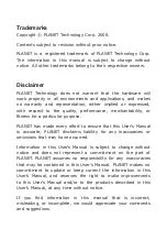 Preview for 3 page of Planet FTP-80X Series User Manual