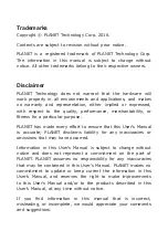 Preview for 2 page of Planet GTP-805A User Manual