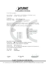 Preview for 22 page of Planet GTP-805A User Manual