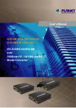 Preview for 1 page of Planet ICS-10 Series User Manual