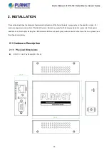 Preview for 14 page of Planet ICS-11 Series User Manual