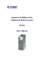 Preview for 1 page of Planet IFT-802 User Manual