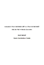 Preview for 1 page of Planet IGUP-805AT Quick Installation Manual