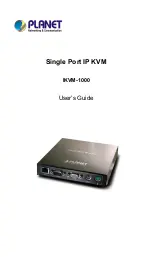 Предварительный просмотр 1 страницы Planet IKVM-1000 User Manual