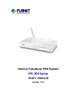 Planet Internet Telephony PBX System IPX-300 Series User Manual preview