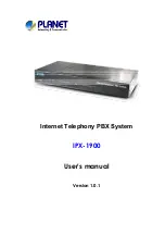 Planet IPX-1900 User Manual preview