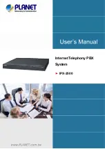 Preview for 1 page of Planet IPX-2500 User Manual