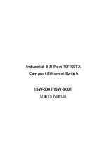 Предварительный просмотр 1 страницы Planet ISW-500T User Manual